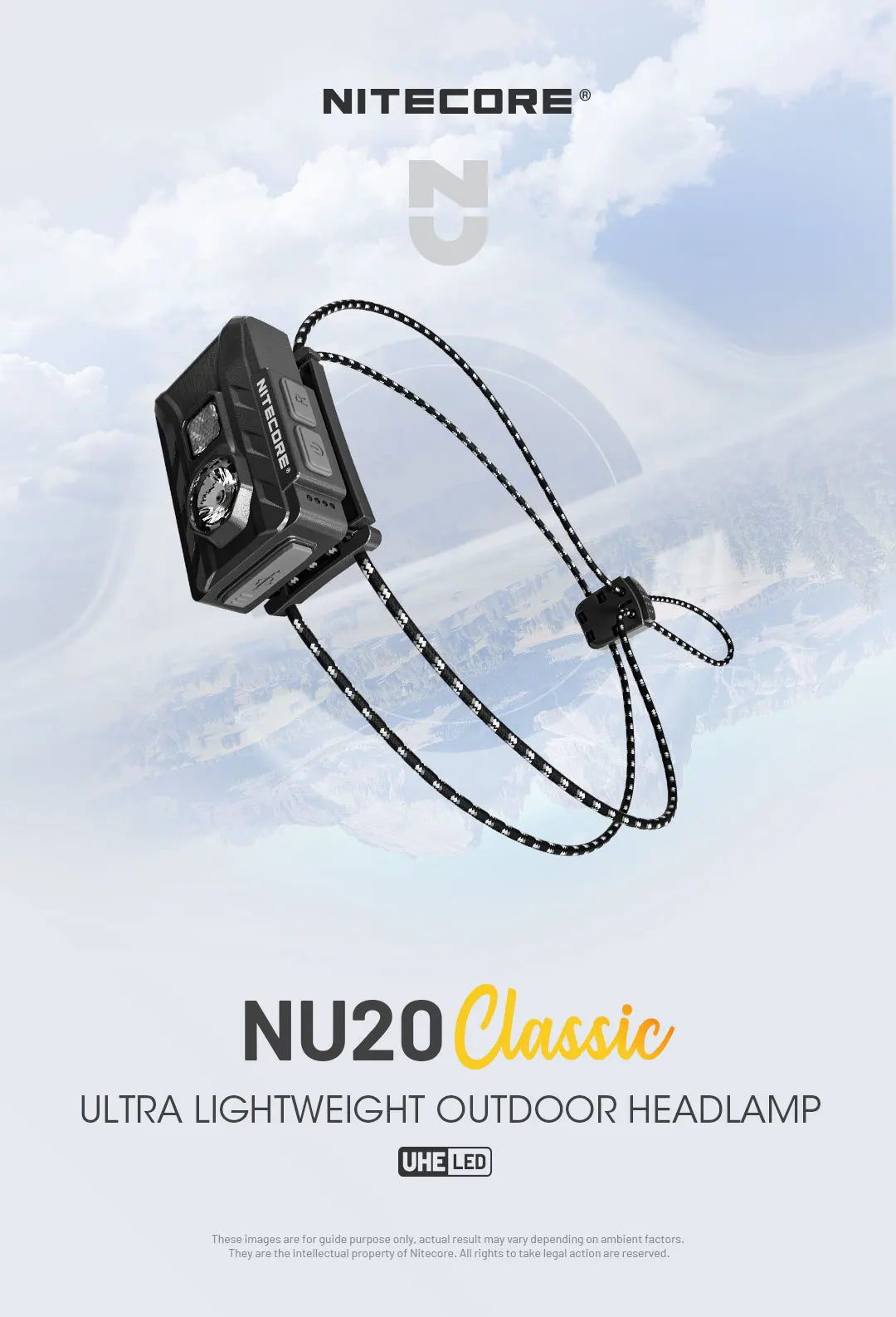 NITECORE NU20 Classic Headlamp 38g Ultralight IP66