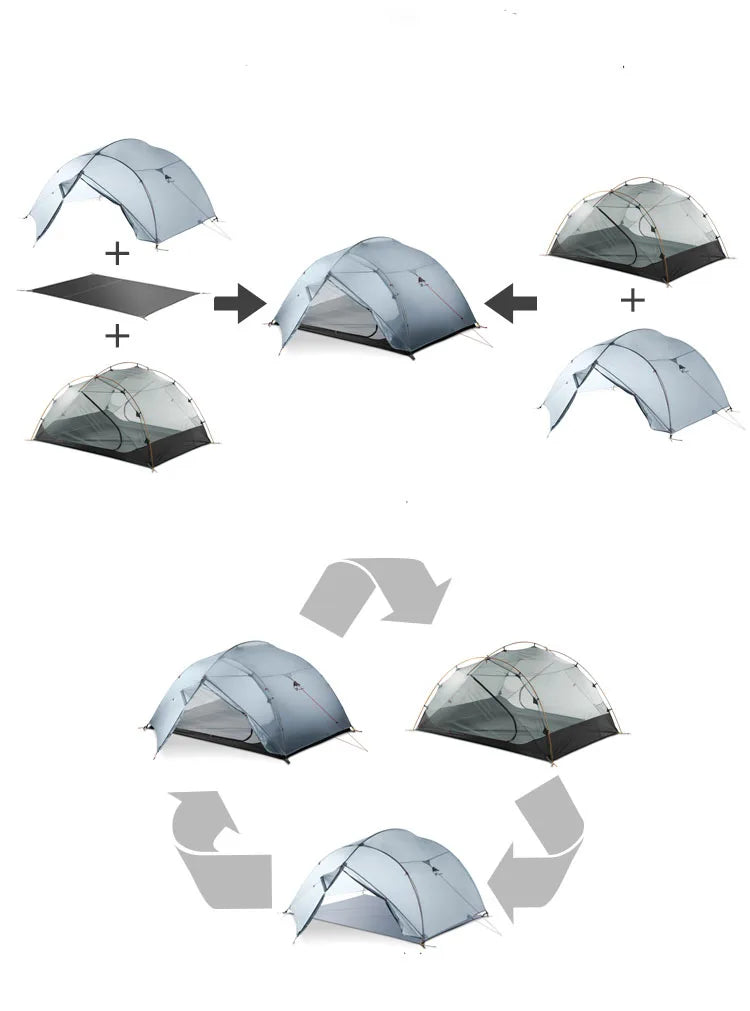 3F UL GEAR Qingkong 3 Tent 3/4 Season