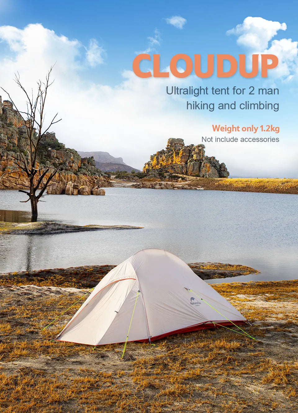 Naturehike Upgraded Cloud Up 2 Ultralight Tent