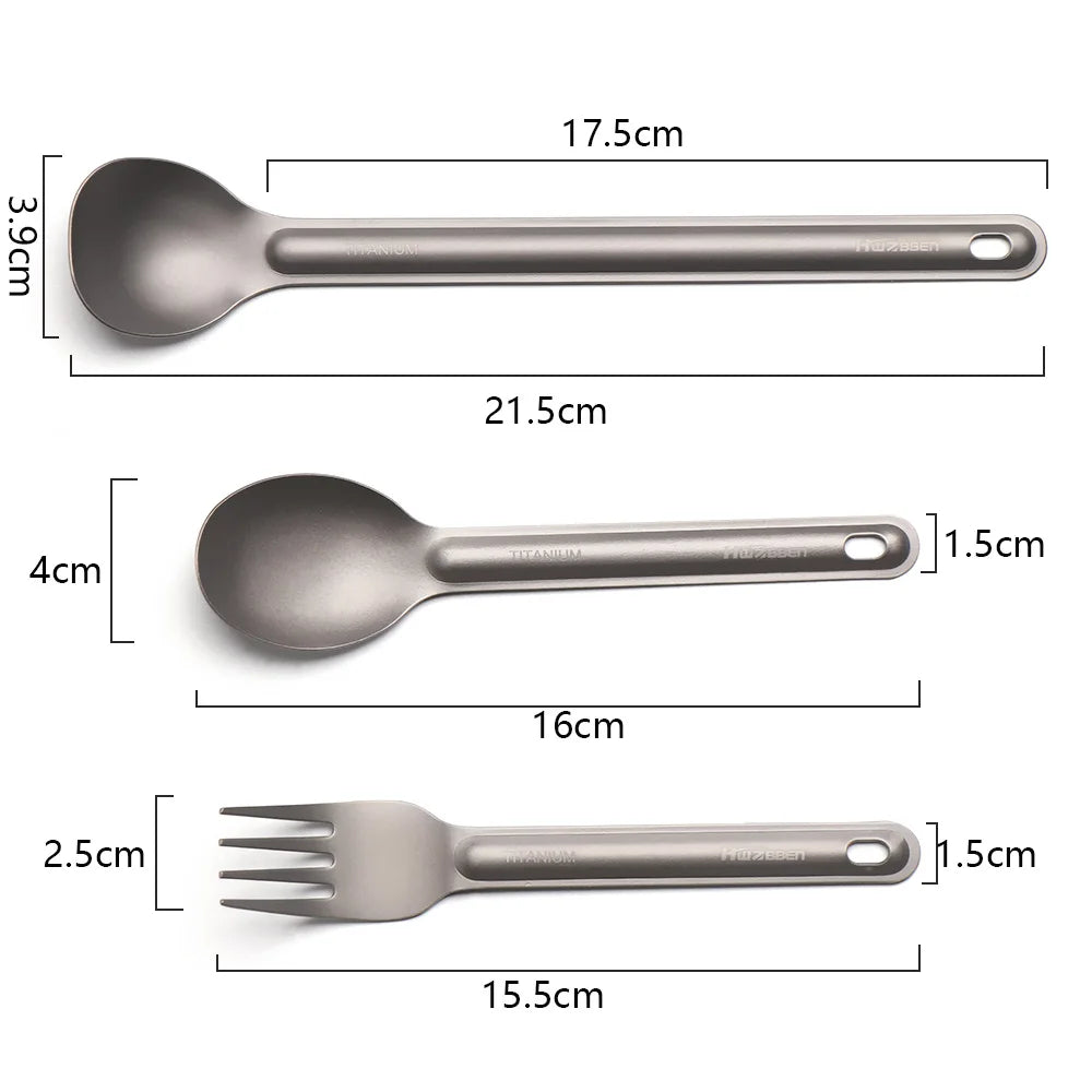 Ultralight Titanium Tableware Cutlery