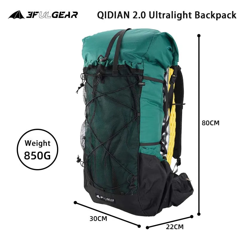 3F UL GEAR 40L+16L QIDIAN 2.0 Ultralight Backpack