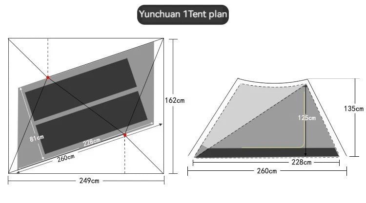 ASTAGEAR Yun Chuan A pyramid ultralight tent