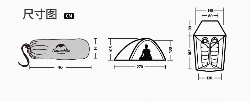 Naturehike 10D Cloud Up Camping Tent