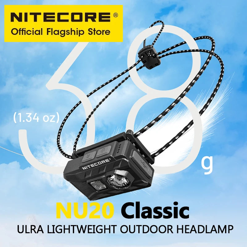 NITECORE NU20 Classic Headlamp 38g Ultralight IP66