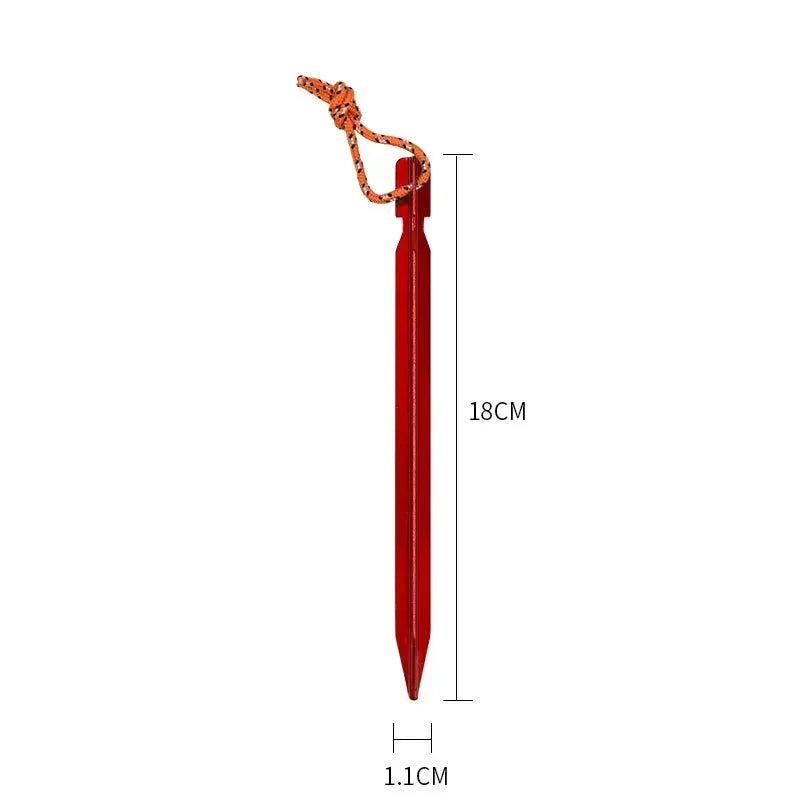 Aluminum Alloy Ultralight Tent Stakes 10Pcs 18cm