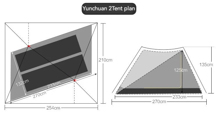 ASTAGEAR Yun Chuan A pyramid ultralight tent