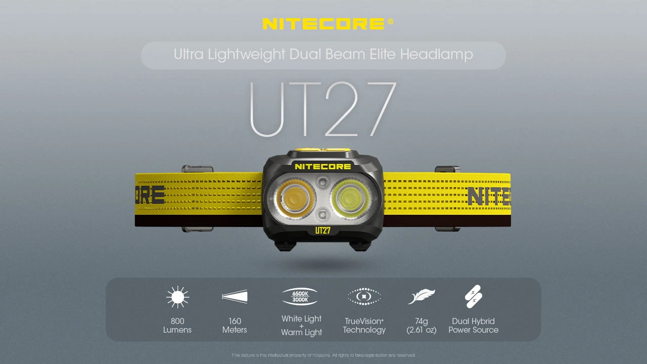 NITECORE UT27 800 lumens IP66