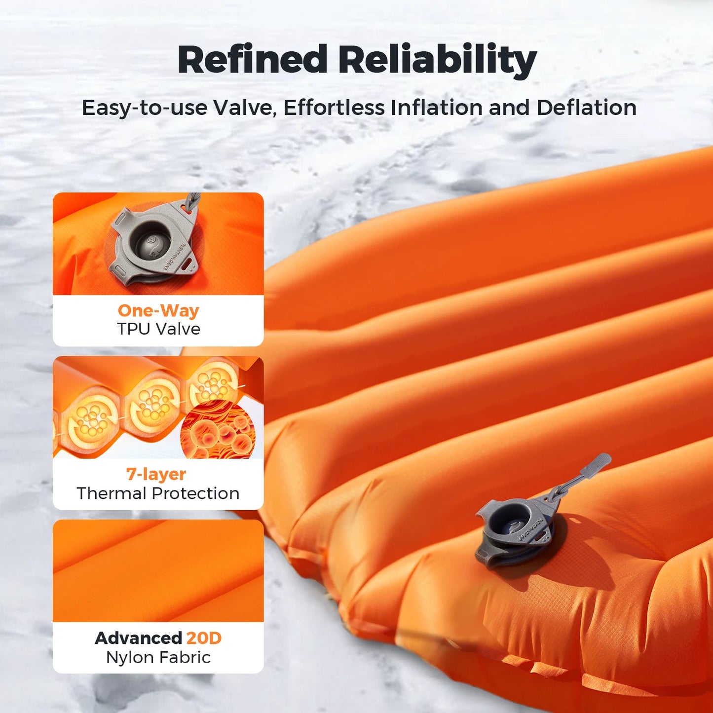 FLEXTAILGEAR ZERO MATTRESS - Sleeping Pad with 6.0 R-Value Ultralight