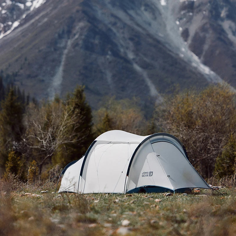 Naturehike Jims Gear 4 Seasons Tunnel Tent for 1/2 Person 15D Nylon Ultraligh