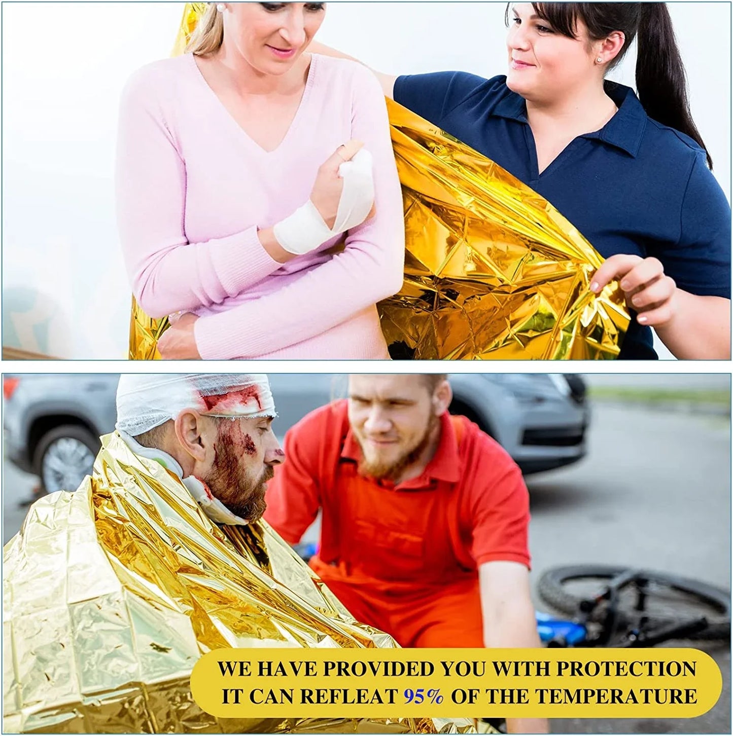 Emergency Gold-Sliver Survival Blanket