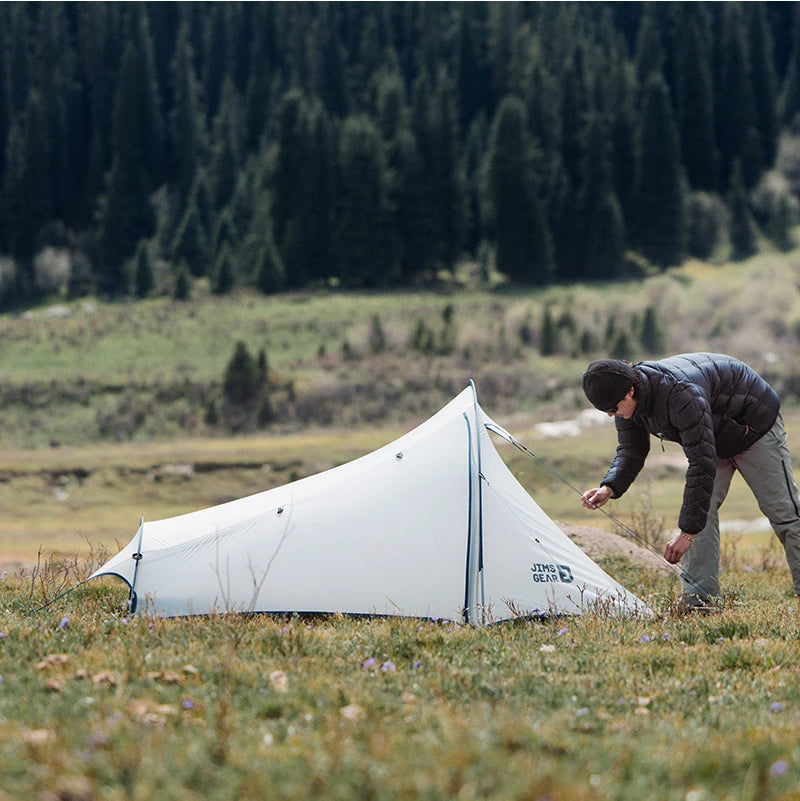 Naturehike Jims Gear 4 Seasons Tunnel Tent for 1/2 Person 15D Nylon Ultraligh