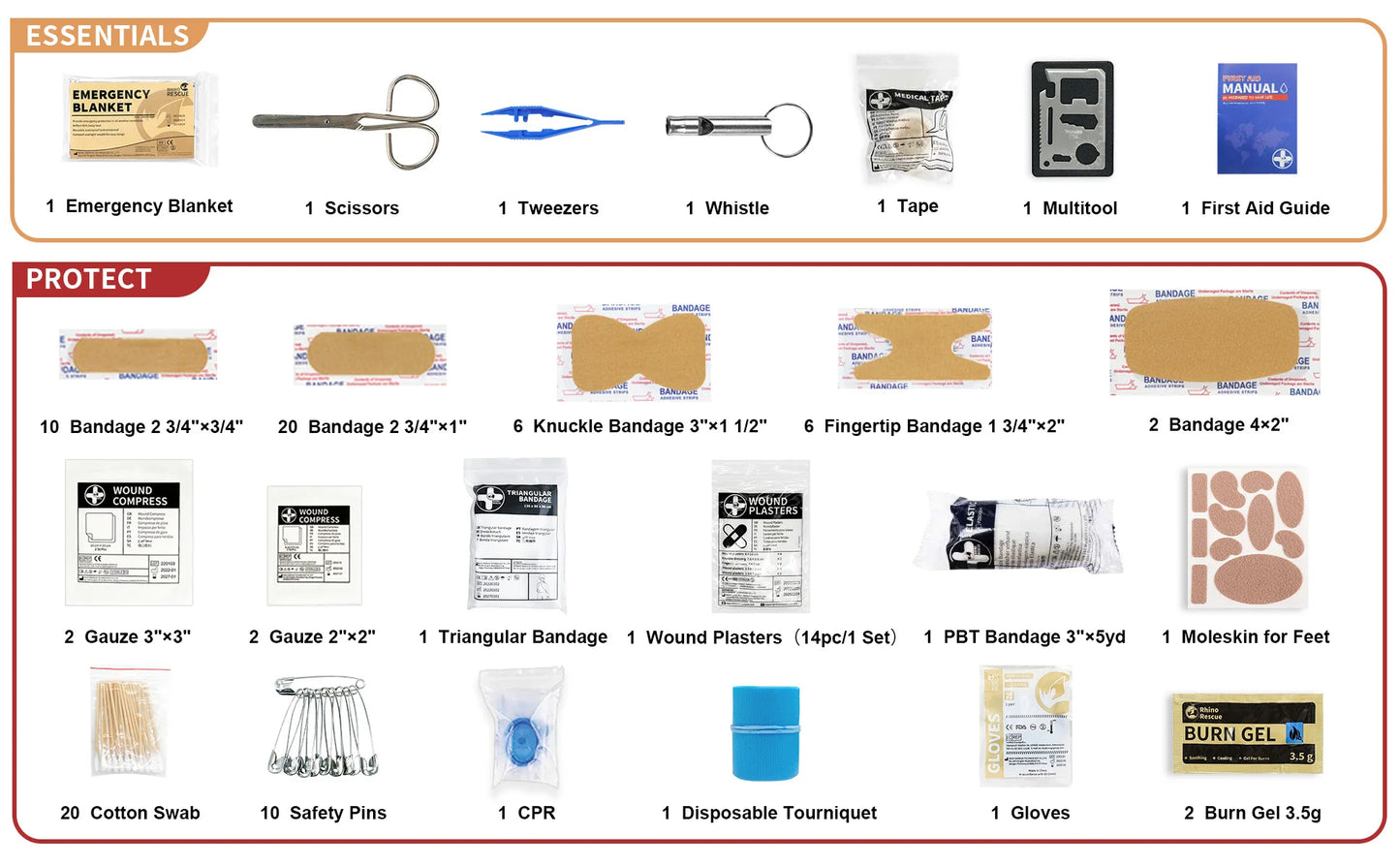 RHINO RESCUE Ultralight Waterproof Medical Kit