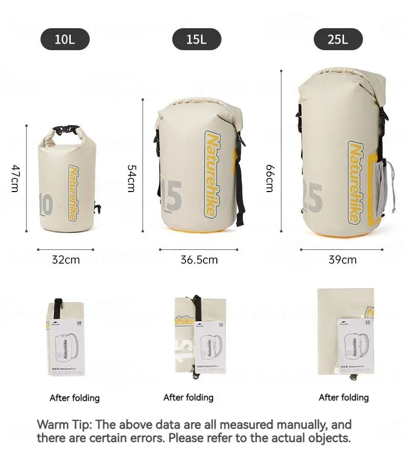 Naturehike PVC Dry Waterproof Bag 10L/15L/25L